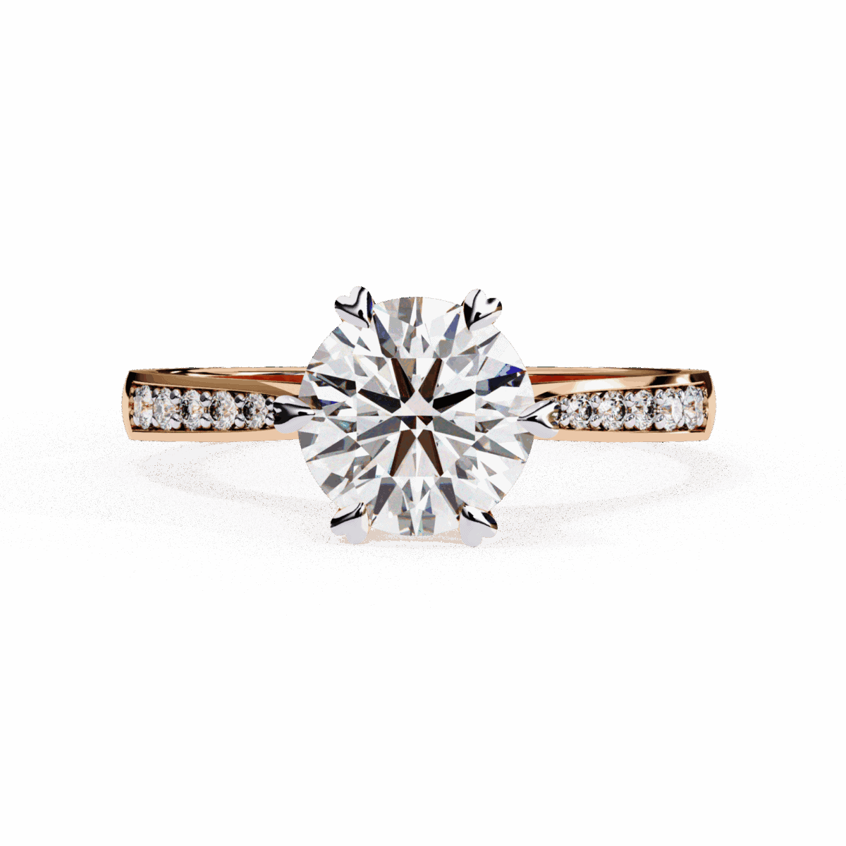 1.5 Carat Round Cut Solitaire in Channel Setting  Image 9