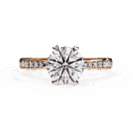 1.5 Carat Round Cut Solitaire in Channel Setting - Image 9