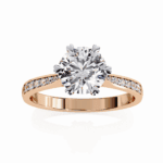1.5 Carat Round Cut Solitaire in Channel Setting - Image 11