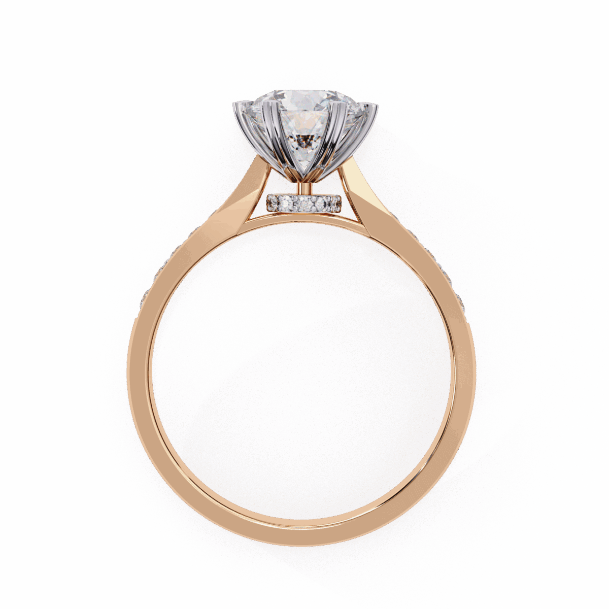 1.5 Carat Round Cut Solitaire in Channel Setting  Image 12