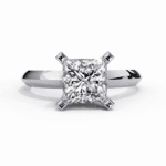 1.75 Carat Princess Cut Classic Solitaire Forever Band