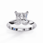 1.75 Carat Princess Cut Classic Solitaire Forever Band - Image 3