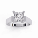 1.75 Carat Princess Cut Classic Solitaire Band - Image 5