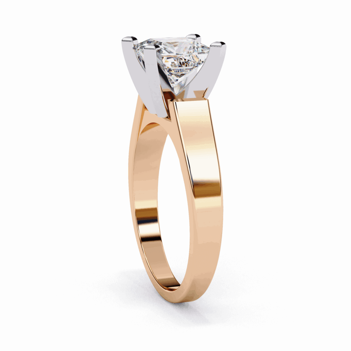 1.75 Carat Princess Cut Classic Solitaire Band  Image 11