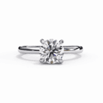 1.25 Carat Round Cut Forever Solitaire Band