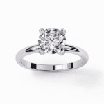 1.25 Carat Round Cut Forever Solitaire Band - Image 4