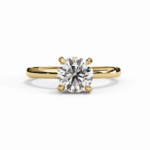 1.25 Carat Round Cut Forever Solitaire Band - Image 5