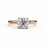 1.25 Carat Round Cut Forever Solitaire Band - Image 8