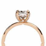 1.25 Carat Round Cut Forever Solitaire Band - Image 9