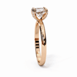 1.25 Carat Round Cut Forever Solitaire Band - Image 10