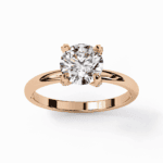 1.25 Carat Round Cut Forever Solitaire Band - Image 12