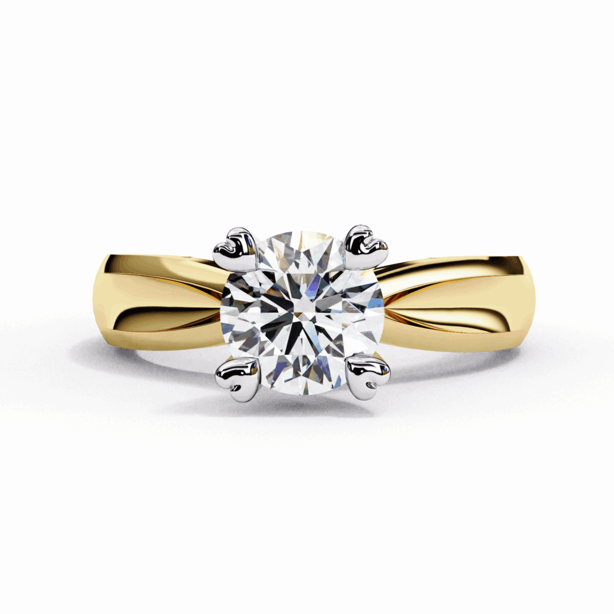 1.25 Carat Round Cut Classic Solitaire Forever Band  Image 1