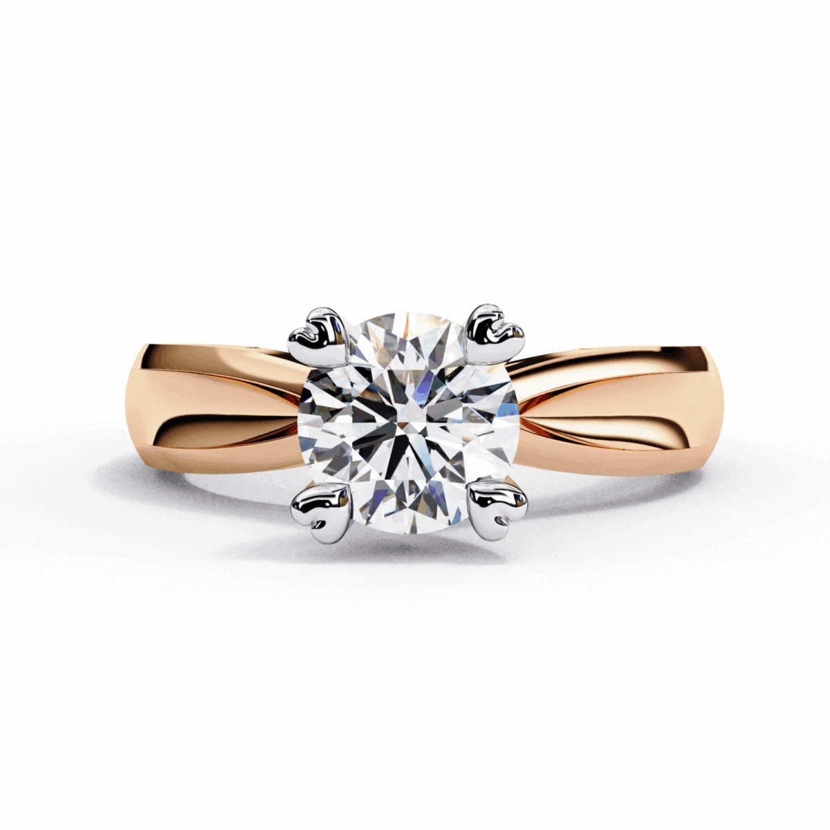 1.25 Carat Round Cut Classic Solitaire Forever Band  Image 5