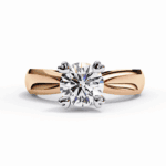 1.25 Carat Round Cut Classic Solitaire Forever Band - Image 5