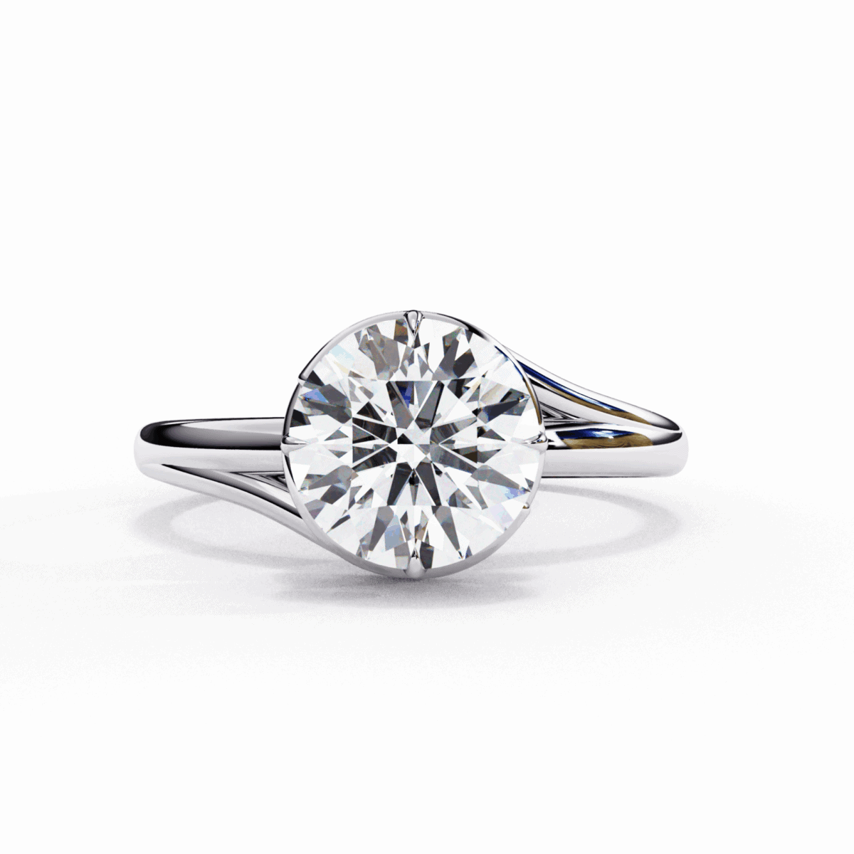 LR14099P11H 1.25 Carat Round Cut Classic Solitaire Band Image 1