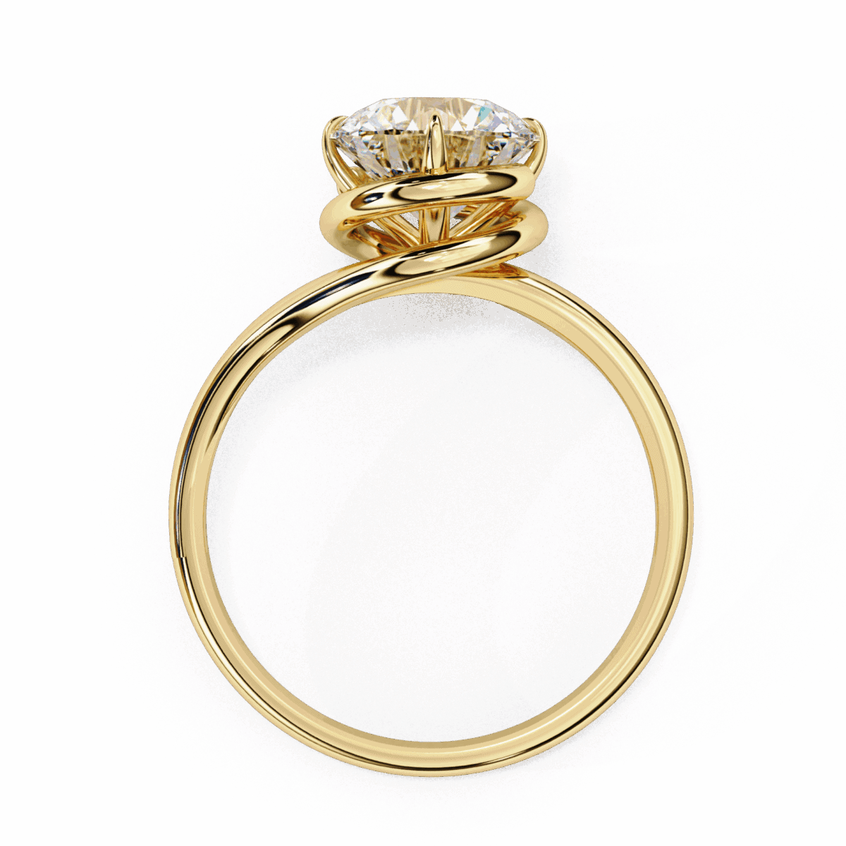 1.25 Carat Round Cut Classic Solitaire Band  Image 7