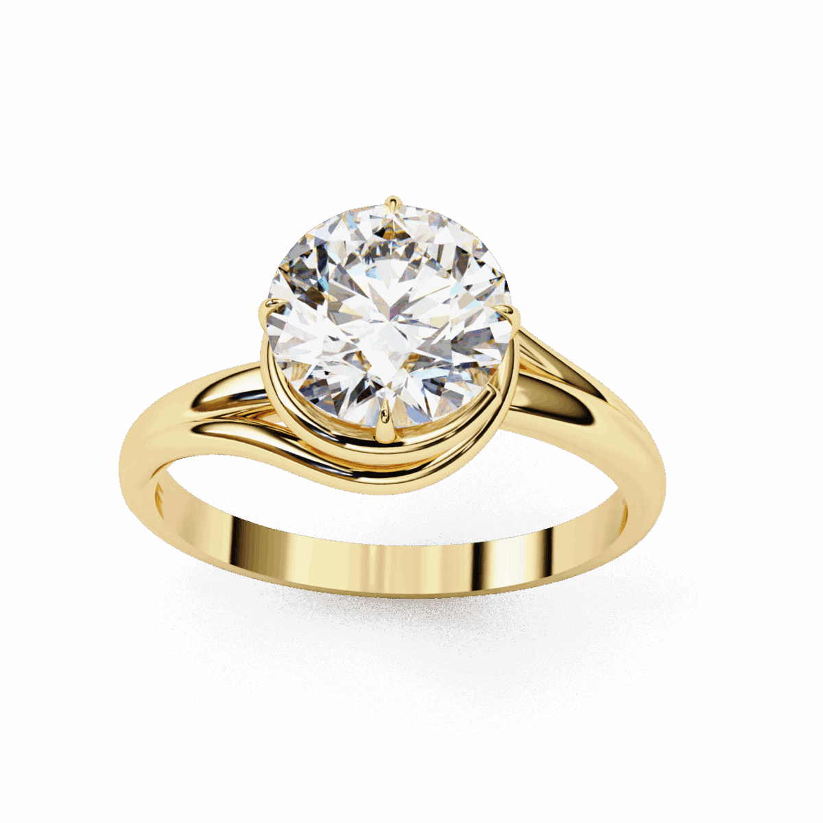 1.25 Carat Round Cut Classic Solitaire Band  Image 8
