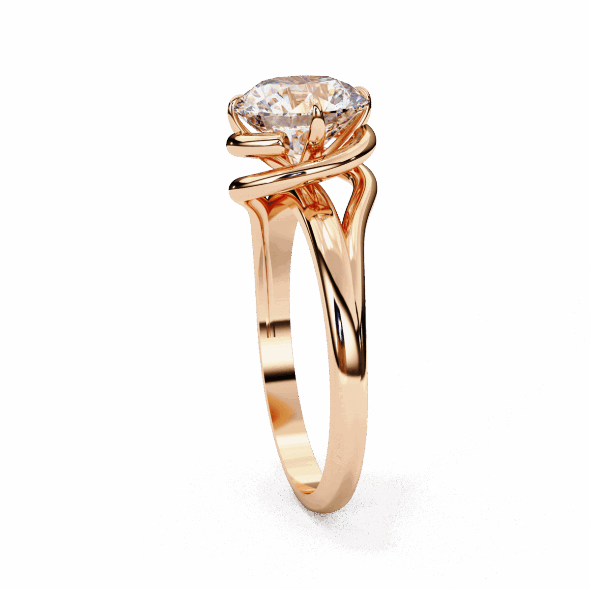 1.25 Carat Round Cut Classic Solitaire Band  Image 10