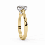 1 Carat Princess Cut Solitaire Diamond Ring - Image 6