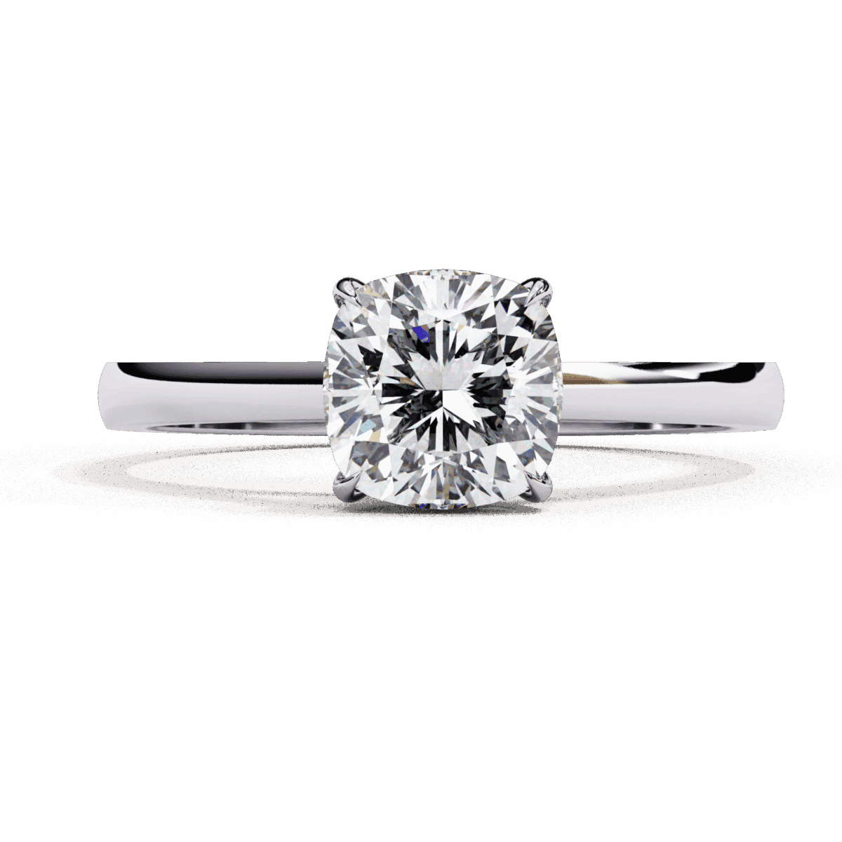 LR14101P11 1.5 Carat Cushion Cut Solitaire Diamond Ring Image 1