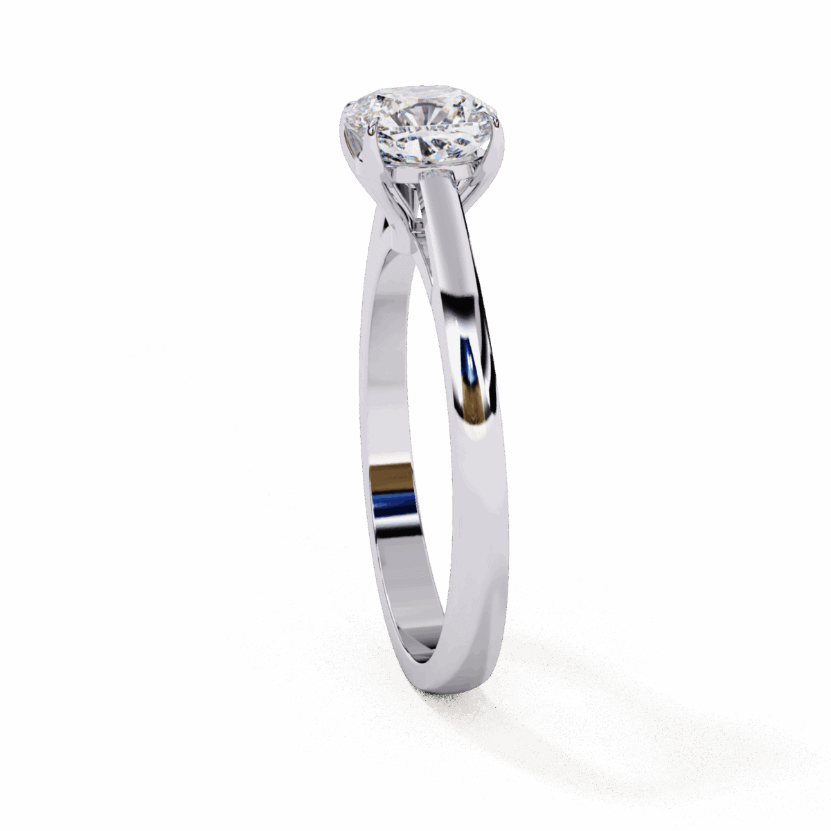 1.5 Carat Cushion Cut Solitaire Diamond Ring  Image 2