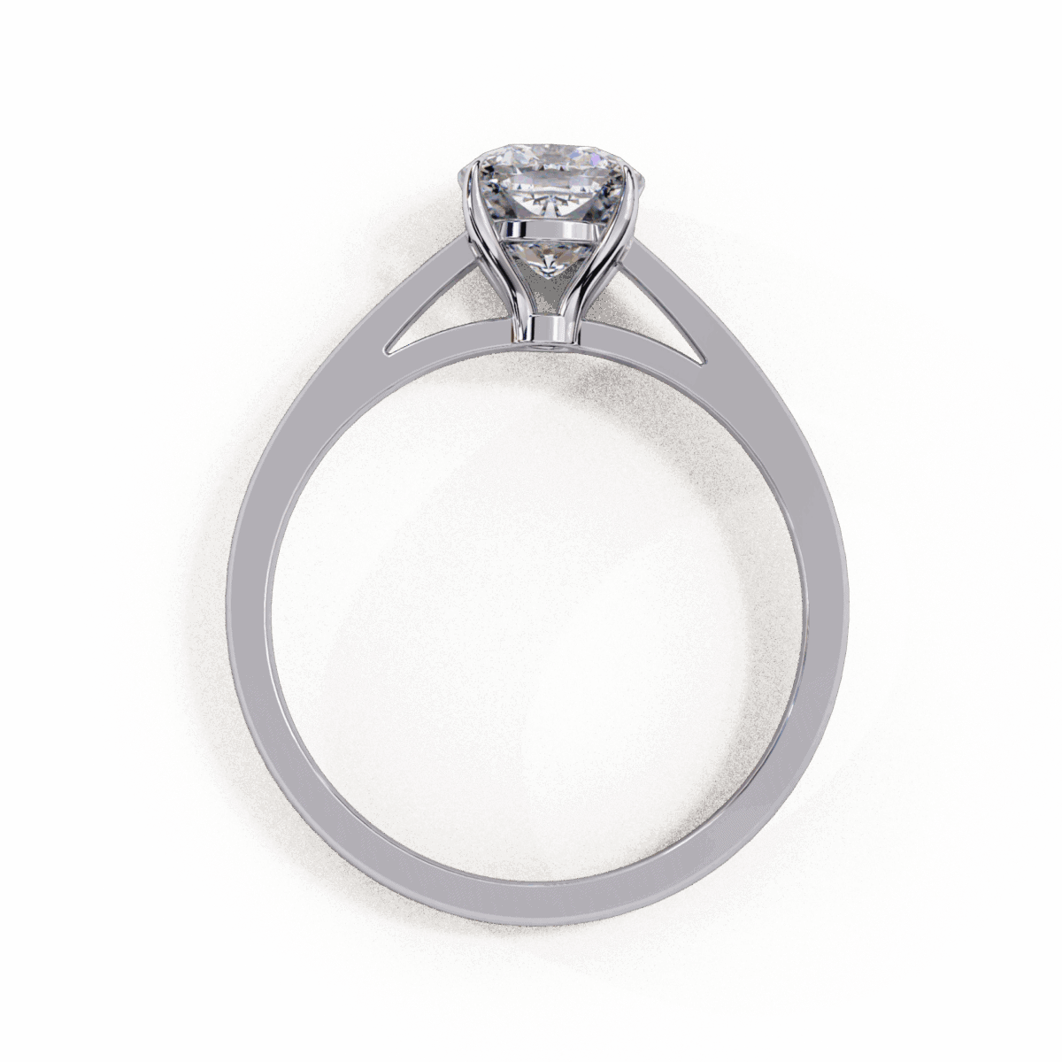 1.5 Carat Cushion Cut Solitaire Diamond Ring  Image 3