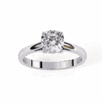 1.5 Carat Cushion Cut Solitaire Diamond Ring - Image 4