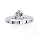 0.75 Carat Heart Cut Solitaire Diamond Ring - Image 4