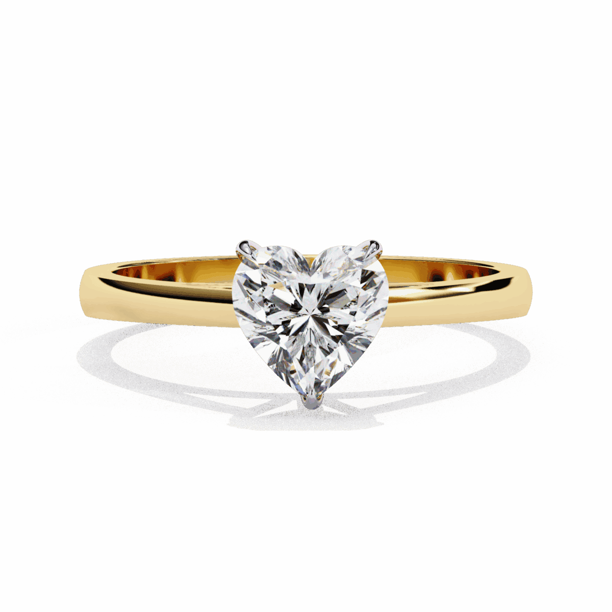 0.75 Carat Heart Cut Solitaire Diamond Ring  Image 5