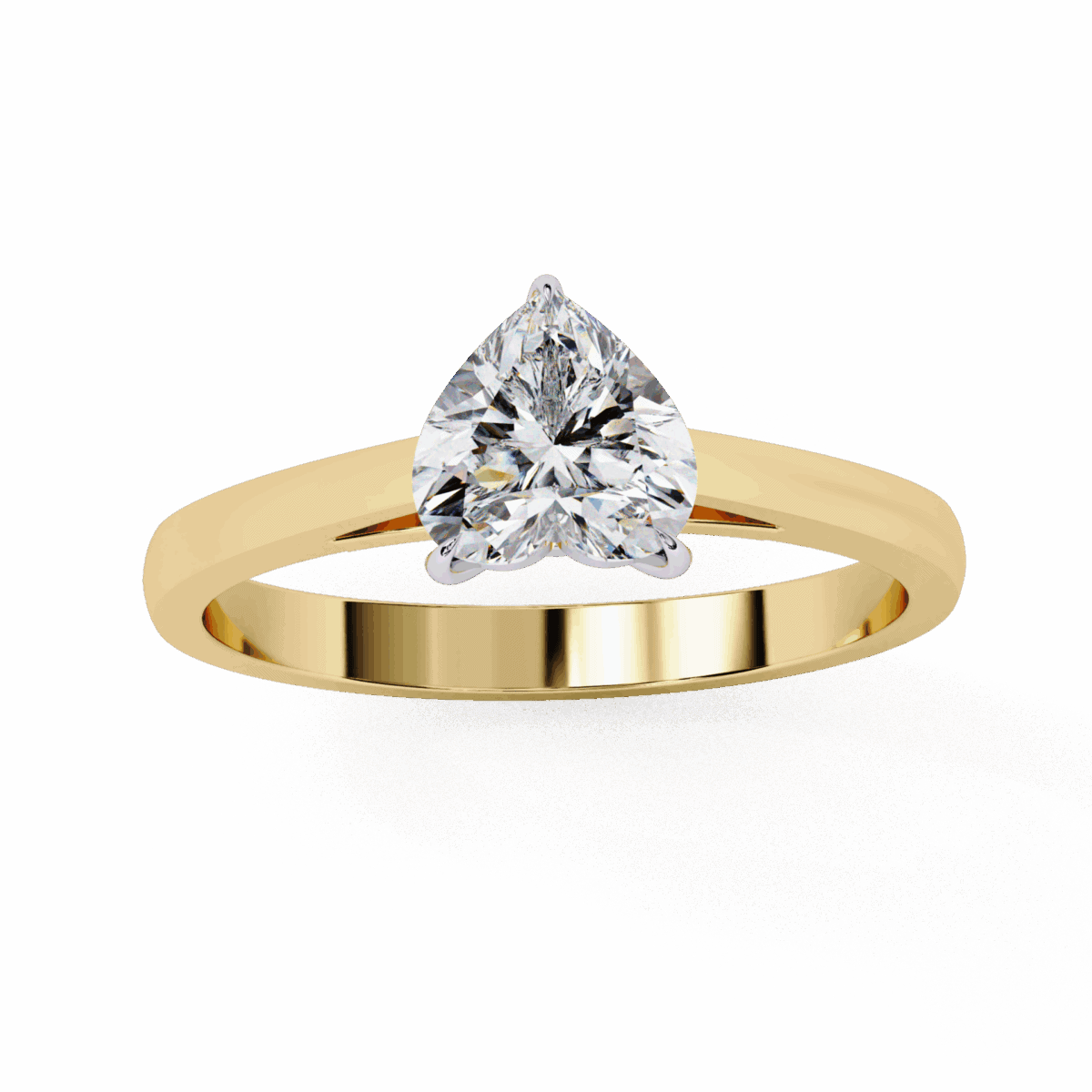 0.75 Carat Heart Cut Solitaire Diamond Ring  Image 8