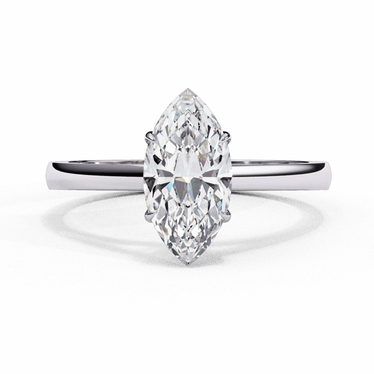 0.75 Carat Marquise Cut Solitaire Diamond Ring  Image 1
