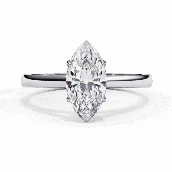 0.75 Carat Marquise Cut Solitaire Diamond Ring