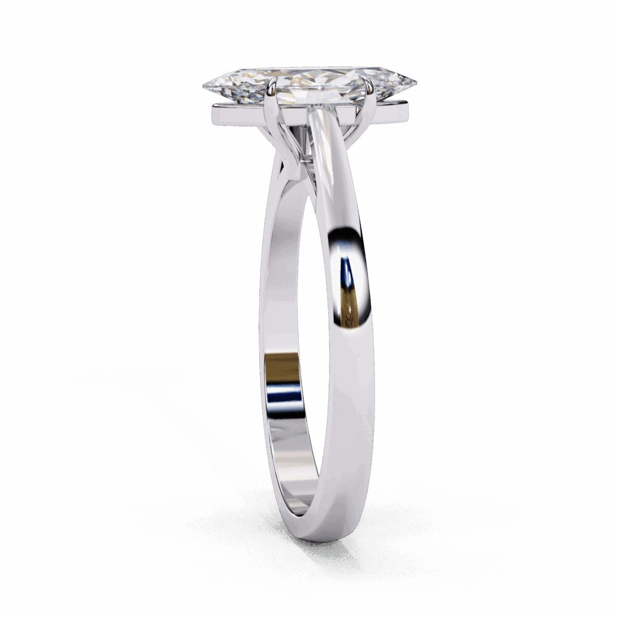 0.75 Carat Marquise Cut Solitaire Diamond Ring  Image 2