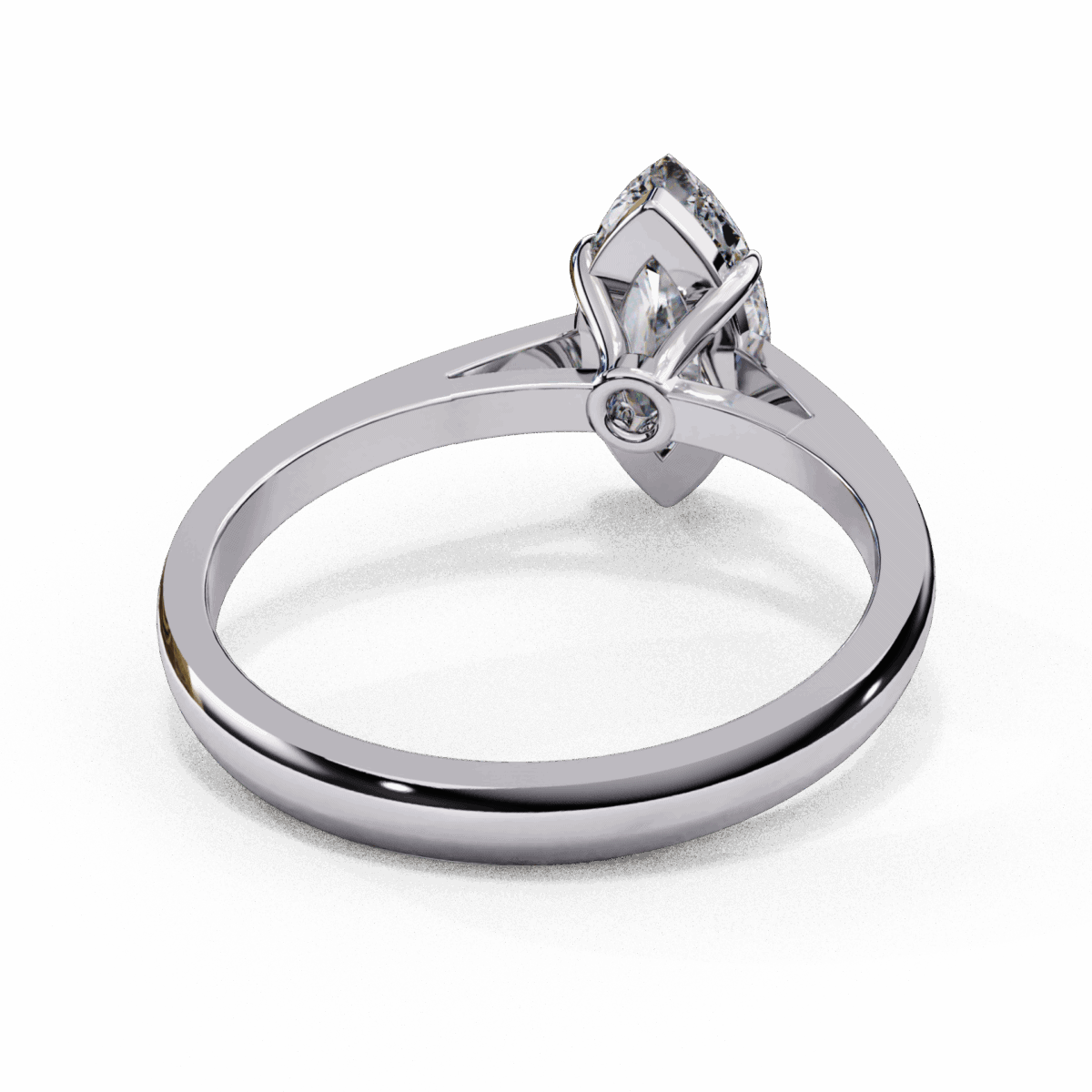 0.75 Carat Marquise Cut Solitaire Diamond Ring  Image 3