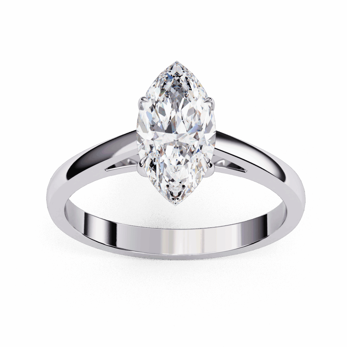 0.75 Carat Marquise Cut Solitaire Diamond Ring  Image 4