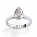 1.25 Carat Pear Cut Solitaire Diamond Ring - Image 4