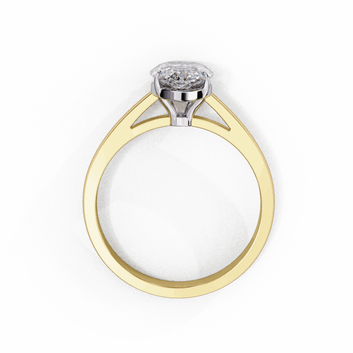 1.25 Carat Pear Cut Solitaire Diamond Ring  Image 7