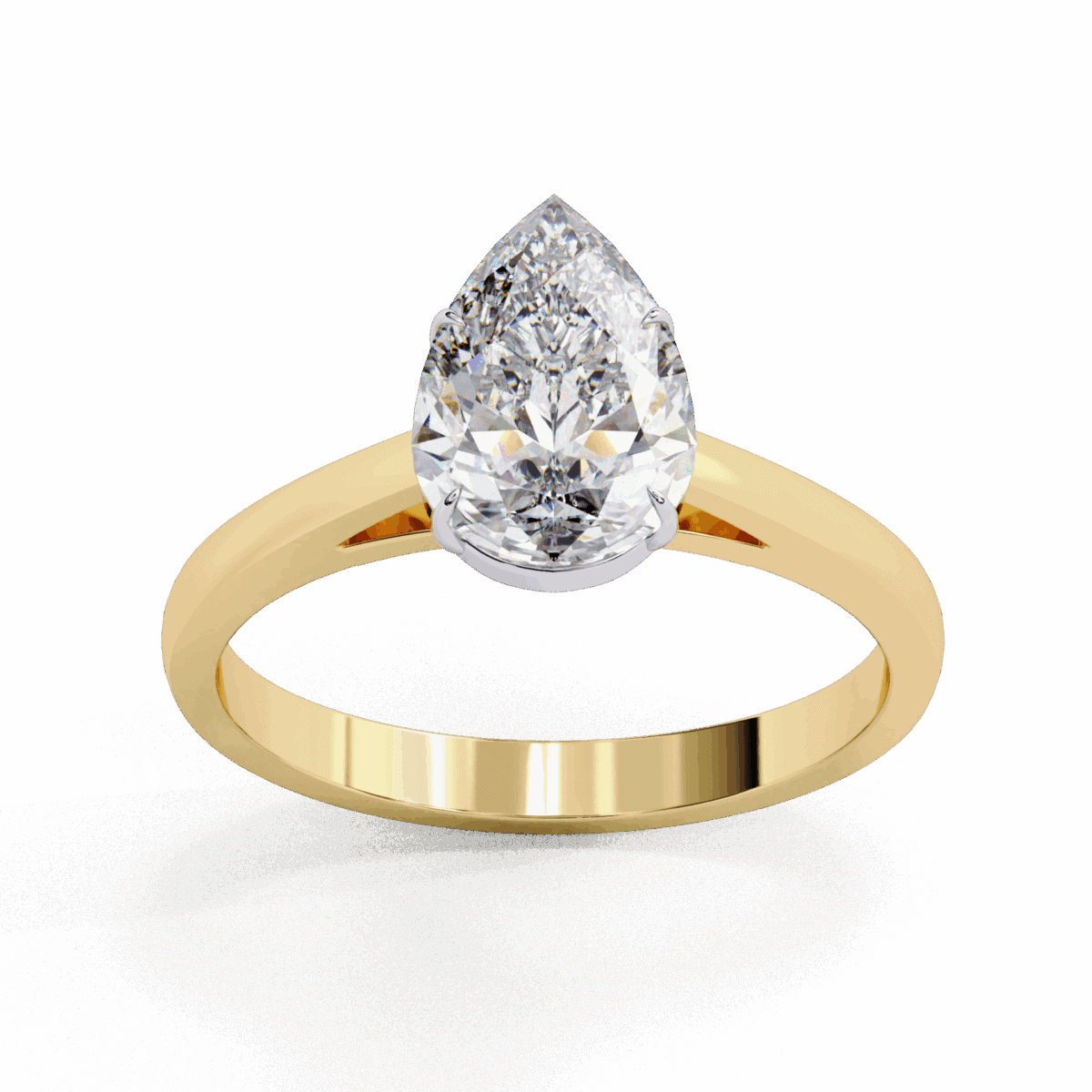 1.25 Carat Pear Cut Solitaire Diamond Ring  Image 8