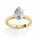 1.25 Carat Pear Cut Solitaire Diamond Ring - Image 8
