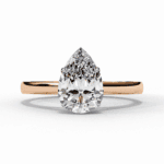 1.25 Carat Pear Cut Solitaire Diamond Ring - Image 9