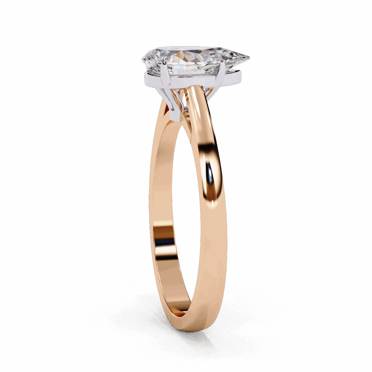 1.25 Carat Pear Cut Solitaire Diamond Ring  Image 10