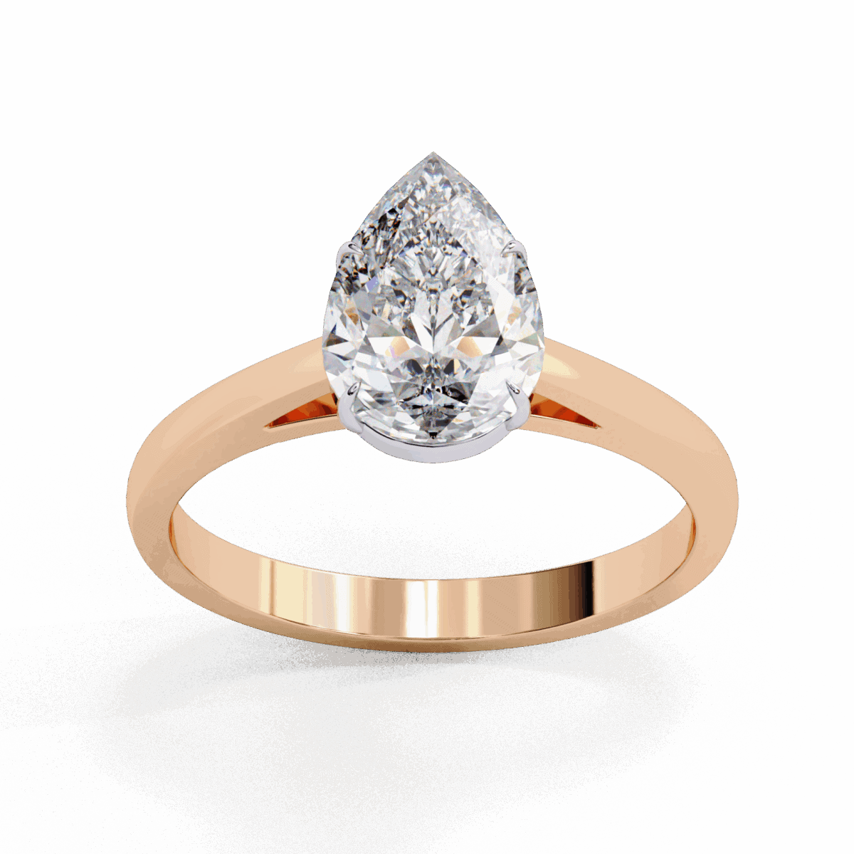 1.25 Carat Pear Cut Solitaire Diamond Ring  Image 12