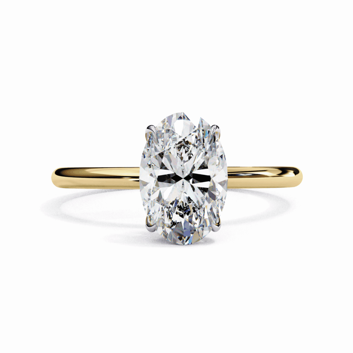 1.25 Carat Oval Cut Eternal Solitaire Wedding Ring  Image 4