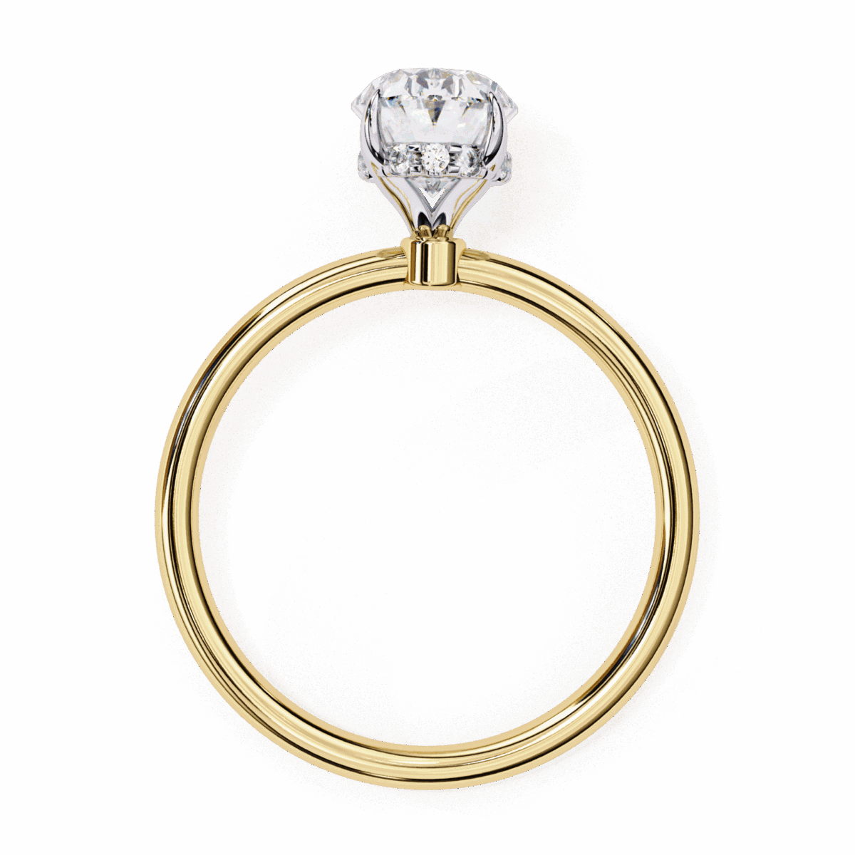 1.25 Carat Oval Cut Eternal Solitaire Wedding Ring  Image 6