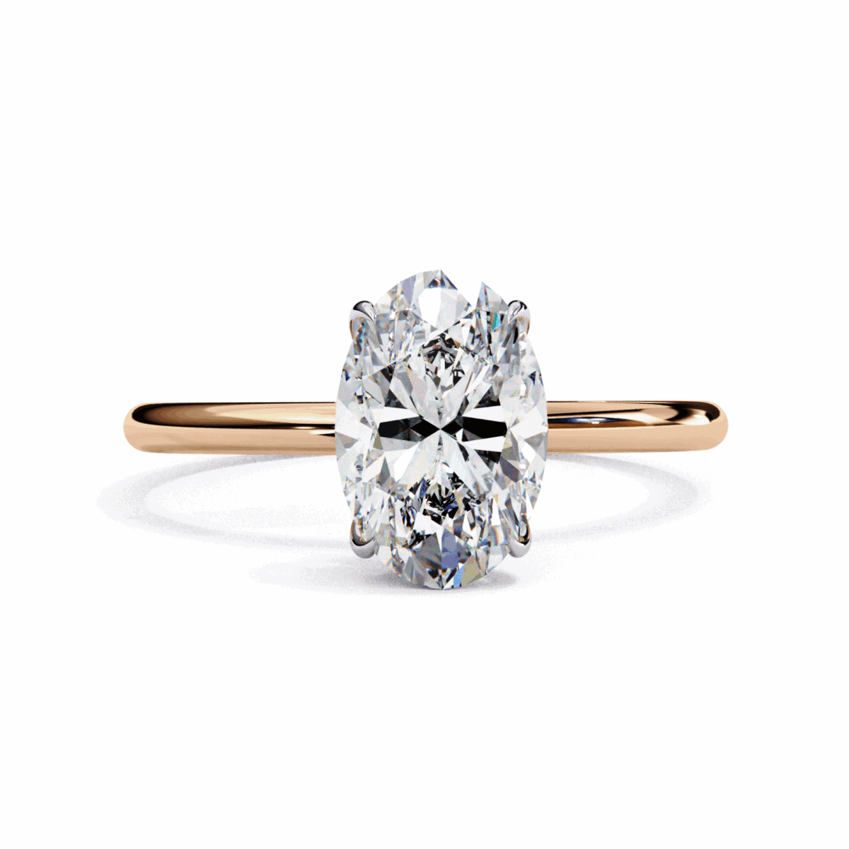 1.25 Carat Oval Cut Eternal Solitaire Wedding Ring  Image 7
