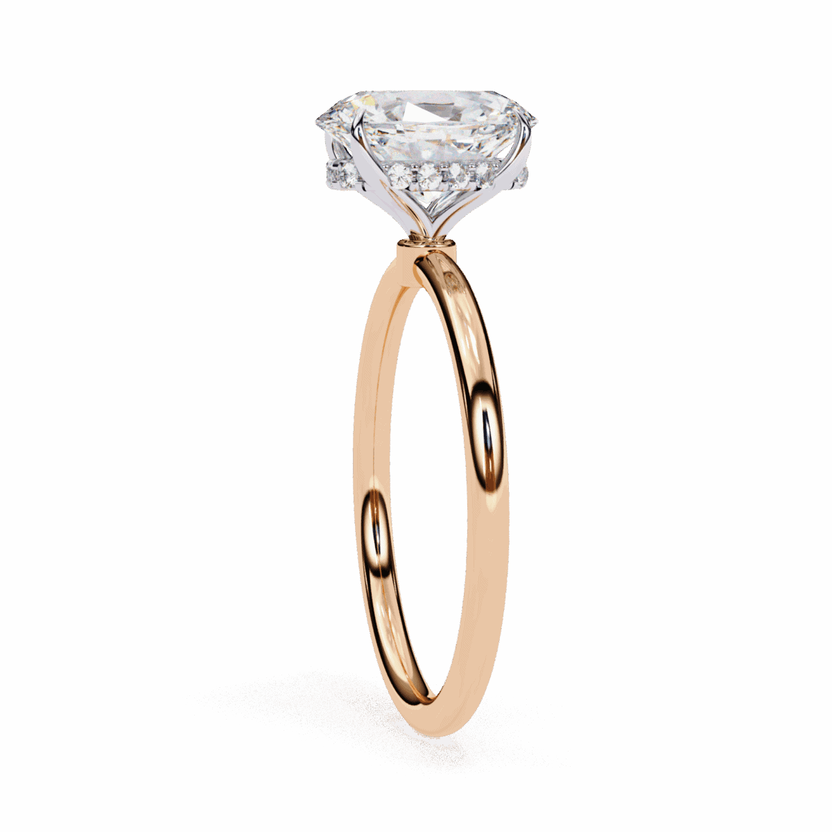 1.25 Carat Oval Cut Eternal Solitaire Wedding Ring  Image 8