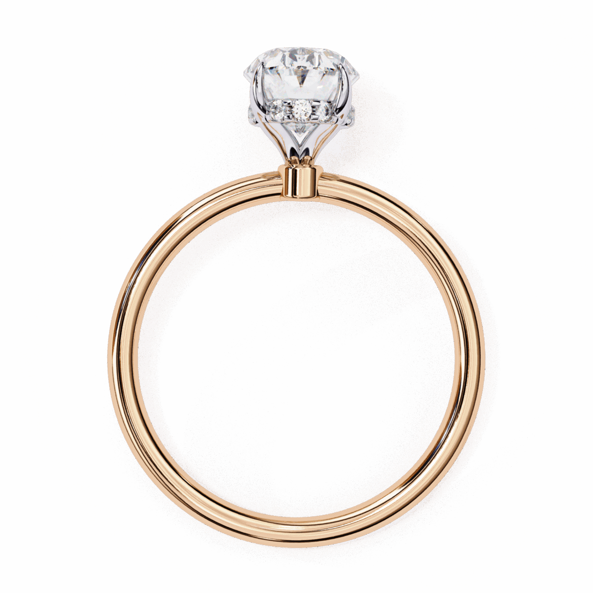 1.25 Carat Oval Cut Eternal Solitaire Wedding Ring  Image 9