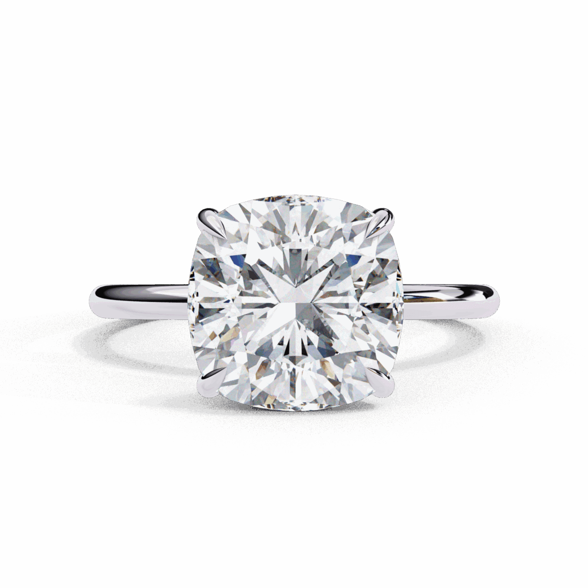 LR14107P11 2.75 Carat Cushion Cut Eternal Solitaire Wedding Ring Image 1