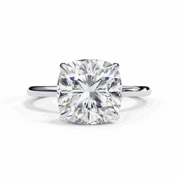 2.75 Carat Cushion Cut Eternal Solitaire Wedding Ring