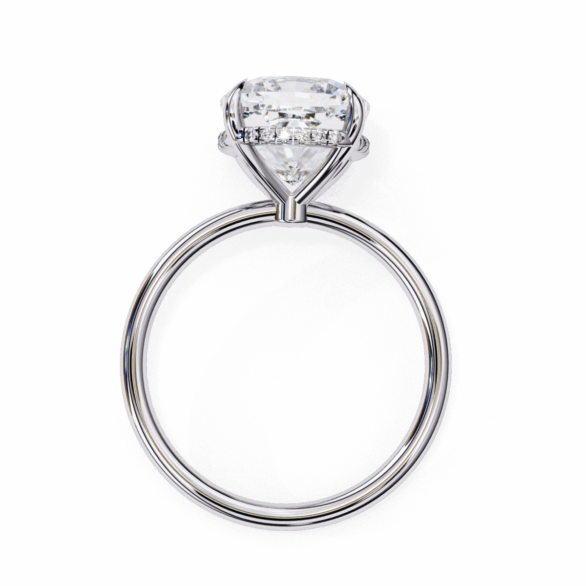 2.75 Carat Cushion Cut Eternal Solitaire Wedding Ring  Image 3